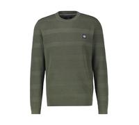 LERROS Strickpullover für Herren, tonal gestreift - Nordic Olive XL
