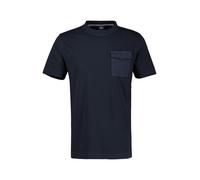 T-Shirt LERROS "T-Shirt mit O-Neck und Brusttasche", Jungen, Gr. XXL, schwarz (classic navy), 100% Baumwolle, Rundhals, Shirts T-Shirt (99463128-XXL) classic navy