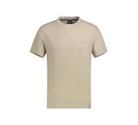 LERROS T-Shirt aus Baumwoll-Leinen-Mix in moderner 2-Tone-Optik - Gravel Beige L