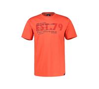 LERROS T-Shirt aus Baumwolle mit Brustprint - Vivid Red XL