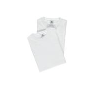 LERROS T-Shirt O-Neck Rundhals Doppelpack 100% Baumwolle Weiß Größe M