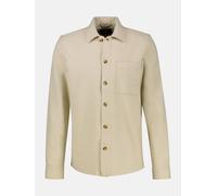 Langarmhemd LERROS "Overshirt aus 100 % Baumwolle, unifarben", Herren, Gr. L, Normalgrößen, soft stone, 100% Baumwolle, Hemden (98746661-L) soft stone