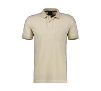 Poloshirt LERROS "LERROS Poloshirt in weicher Piquéqualität", Herren, Gr. XXL, weiß (broken weiß), 100% Baumwolle, ohne Ausschnitt, Kurzarm, Shirts (98915113-XXL) broken weiß