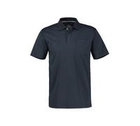 LERROS Cool & Dry Poloshirt, unifarben mit Flachstrickkragen - Classic Navy L