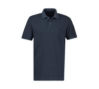 LERROS Poloshirt, unifarben aus gestreiftem Piqué-Gewebe - Classic Navy M