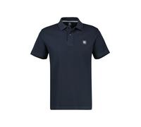Poloshirt LERROS, Herren, Gr. XL, vivid rot, Single Jersey, Obermaterial: 100% Baumwolle, unifarben, normal hüftbedeckend, Rundhals, Shirts, Kurzarm mit Logo-Badge (64753451-XL) vivid rot