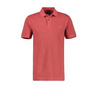 Poloshirt LERROS "LERROS Herren Poloshirt in gewaschener Optik", Herren, Gr. L, earth rot, 100% Baumwolle, ohne Ausschnitt, Kurzarm, Shirts (84280167-L) earth rot