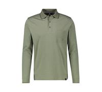 Lerros Langarm-Poloshirt Langarmpolo Strukturoptik 50% Baumwolle/50% Polyester XXL nordic olive