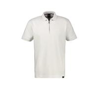 LERROS Poloshirt mit Reißverschlusskragen in Strukturqualität - Cloudy White M