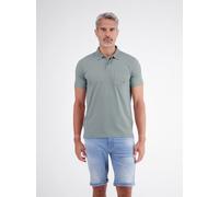 LERROS Cool & Dry Poloshirt, unifarben mit Flachstrickkragen - Storm Grey M