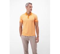 Poloshirt LERROS "Poloshirt in 2-Tone-Optik", Herren, Gr. S, dull peach, 100% Baumwolle, ohne Ausschnitt, Shirts (77907607-S) dull peach