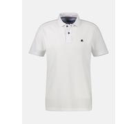 Poloshirt LERROS "Poloshirt mit COOL & DRY in GROSSEN GRÖSSEN", Damen, Gr. 5XL, weiß, 60% Baumwolle, 40% Polyester, ohne Ausschnitt, Shirts, Übergröße, Feuchtigkeitsregulierend, angenehm kühl, Pflegel