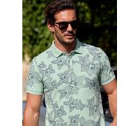LERROS Poloshirt mit floralem Allover-Print - Bay Green M