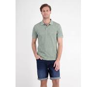Poloshirt LERROS "Poloshirt mit rautenförmigem Jaquard-Muster in 2-Tone-Optik", Herren, Gr. XL, bay grün, 71% Baumwolle, 29% Polyester, ohne Ausschnitt, Shirts (18131709-XL) bay grün