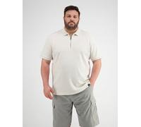 LERROS Poloshirt mit Reißverschlusskragen, grosse Größen - Cloudy White 6XL