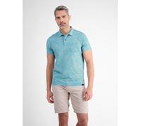 Poloshirt LERROS "LERROS Poloshirt mit Stretchanteil", Herren, Gr. S, coastal blau, 95% Baumwolle, 5% Elasthan, ohne Ausschnitt, Kurzarm, Shirts (98203540-S) coastal blau