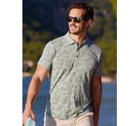 LERROS Poloshirt mit stylishem Blumen-Print und bequemen Bündchen - Bay Green XL