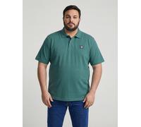 Poloshirt LERROS "Poloshirt mit Waffelstruktur, grosse Größen", Herren, Gr. 3XL, soft teal, 100% Baumwolle, ohne Ausschnitt, Shirts (54589830-XXXL) soft teal