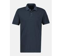 LERROS Poloshirt, unifarben aus gestreiftem Piqué-Gewebe - Classic Navy S