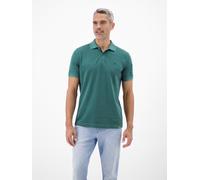 LERROS Poloshirt, unifarben aus gestreiftem Piqué-Gewebe - Soft Teal L