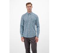 LERROS Poplin-Herrenhemd, modisch gestyled - Swedish Blue M