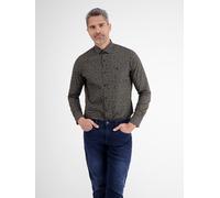 LERROS Poplin-Stretchhemd mit AOP - Classic Navy S