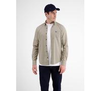 LERROS Poplinhemd mit Fischgratmuster - White S