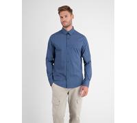 LERROS Poplinhemd mit Minimalprint - Storm Blue S