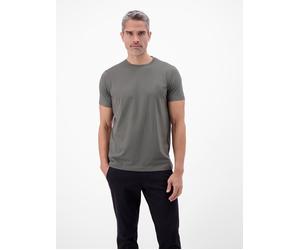 LERROS Premium Basic T-Shirt mit LERROS Logo-Print - Basalt Grey S