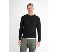 LERROS Rundhals-Strickpullover aus nachhaltig produzierter Baumwolle - Black S