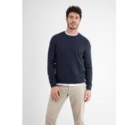 LERROS Rundhalspullover Flachstrick - Classic Navy S
