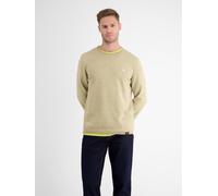 LERROS Rundhalspullover Flachstrick - Tender Beige Me XXL