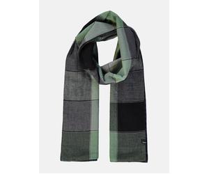 LERROS Schal aus Strukturmelange mit Karomuster - Sage Green PCK