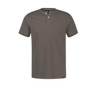 LERROS Serafino Shirt mit Rundhalsausschnitt und Knopfleiste - Basalt Grey XXL