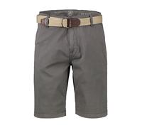 LERROS Chino-Bermuda – Bequeme Bermuda mit Gürtel & Minimalprint – Dark Graphite Gr. 34