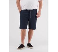 Shorts LERROS "Shorts mit Kordelzug in Jerseyqualität, große Größen", Herren, Gr. 3XL, blau (classic navy), 85% Baumwolle, 12% Polyester, 3% Elasthan, Hosen Shorts (39820637-XXXL) classic navy