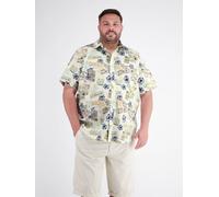 LERROS Sommerliches Kurzarmhemd im Hawaii-Look, große Größen - Broken White 5XL