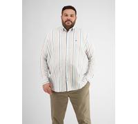 LERROS Sommerliches Leinenhemd im Streifenlook - Mid Storm Blue 5XL