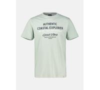 LERROS Sommerliches T-Shirt aus Baumwolle mit O-Neck, große Größen - Bay Green 3XL
