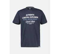 LERROS Sommerliches T-Shirt aus Baumwolle mit O-Neck, große Größen - Classic Navy 4XL