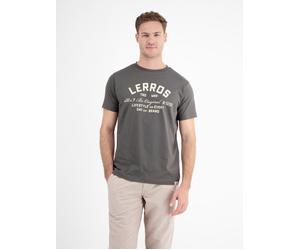 LERROS Sommerliches T-Shirt mit Print - Basalt Grey S