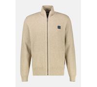 LERROS Sportive Strickjacke aus hochwertiger Baumwolle - Gravel Beige Melange XXL