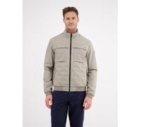 Steppjacke LERROS "LERROS Sportiver Blouson, gesteppt", Herren, Gr. XXL, beige, 100% Polyester, Langarm, Jacken, Wasser- und windabweisend, atmungsaktiv (56488227-XXL) beige
