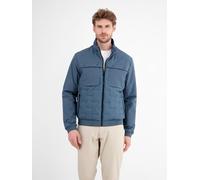 Steppjacke LERROS "LERROS Sportiver Blouson, gesteppt", Herren, Gr. S, blau (crispy blau), 100% Polyester, Langarm, Jacken, Wasser- und windabweisend, atmungsaktiv (21238956-S) crispy blau