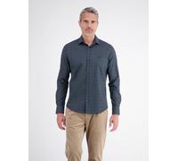 LERROS Sportives Herrenhemd mit modischem Minimalprint - Classic Navy S