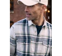 LERROS Sportives Karohemd mit Brusttaschen aus Baumwolle - Broken White S