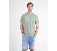 LERROS Sportliches T-Shirt aus Baumwolle mit coolem Slogan-Print - Bay Green XXXL