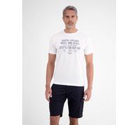LERROS Sportliches T-Shirt aus Baumwolle mit coolem Slogan-Print - Broken White XXXL