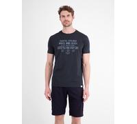 LERROS Sportliches T-Shirt aus Baumwolle mit coolem Slogan-Print - Classic Navy XL