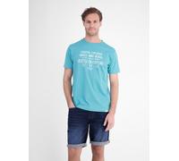 LERROS Sportliches T-Shirt aus Baumwolle mit coolem Slogan-Print - Reef Blue XL